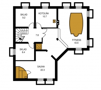 Image miroir | Plan de sol de la cave - PREMIER 140